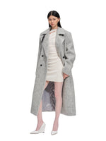 Gray Classic Statue Wool Coat