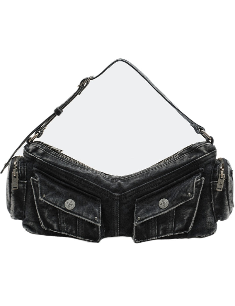 Compass Hips Denim Short Bag