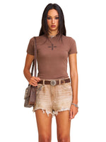 Compass Original Badge Tee Sand