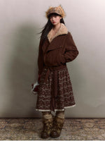 Retro Suede Shearling Moto Jacket