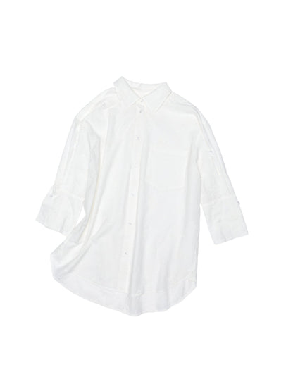 Mid Sleeve Loose-fit Shirt &amp; Skirt Set