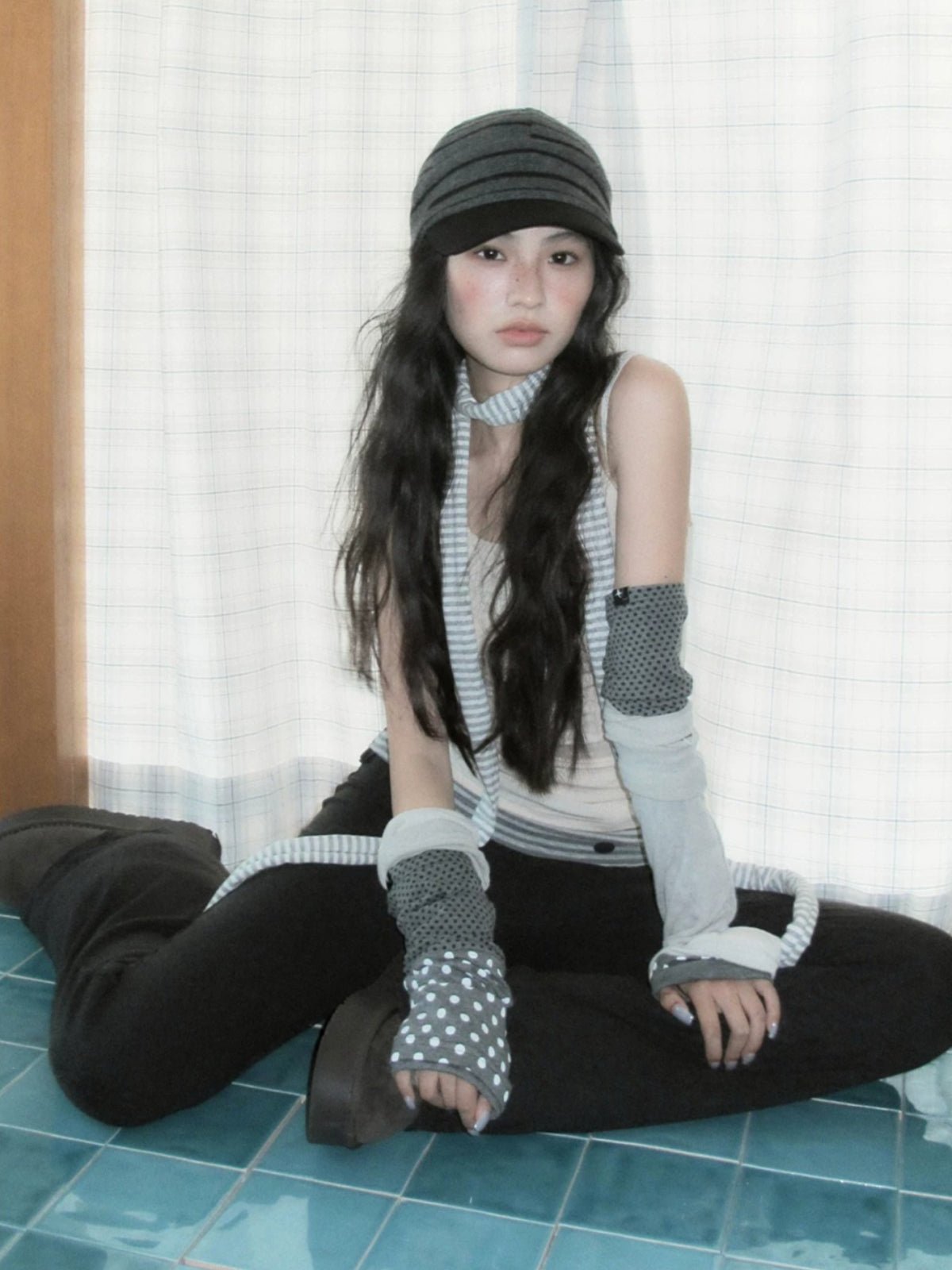 Striped Waist Flared Pants