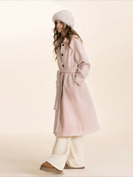 Pink Wool Blend Coat