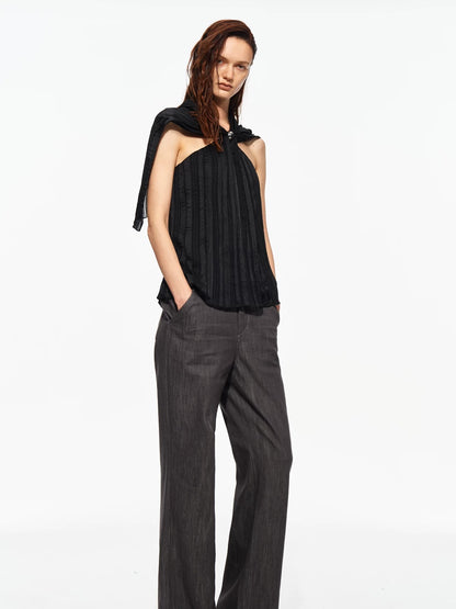 Shimmer Halter Cape Top