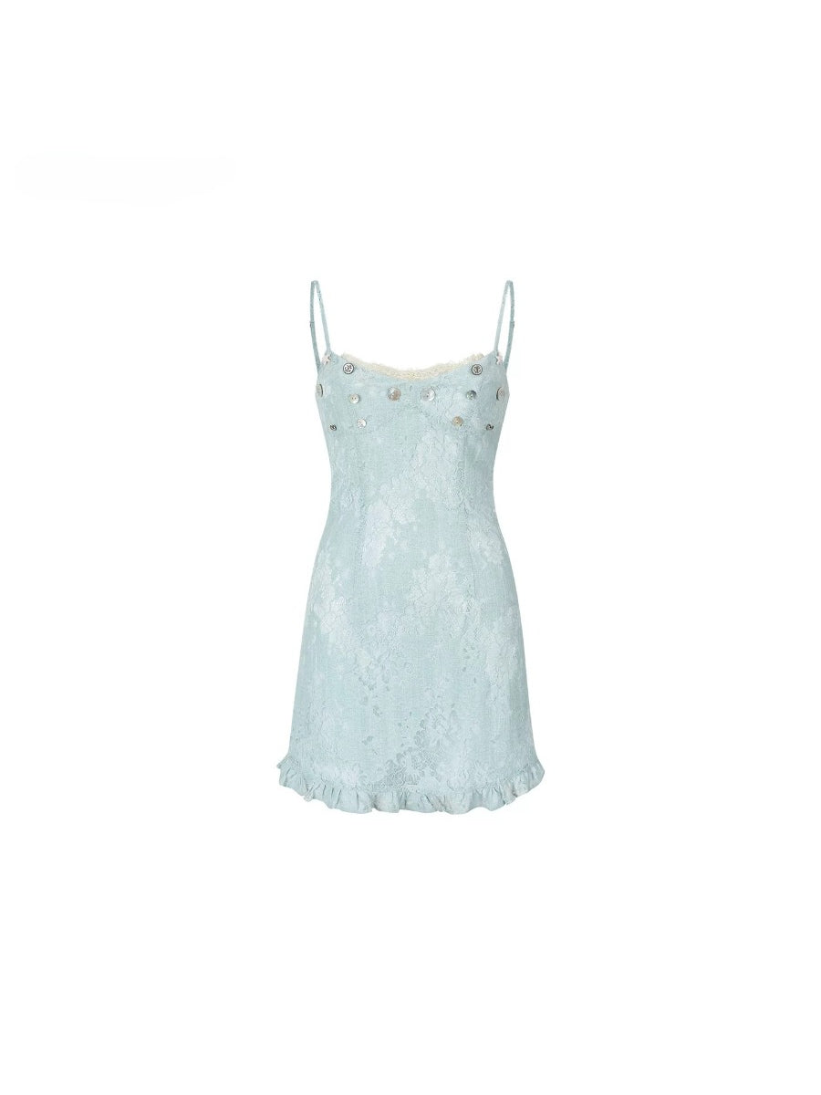 Lace Camisole Mini Dress