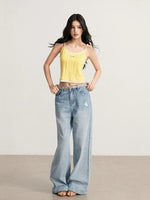 Contrast Cable Cami Top