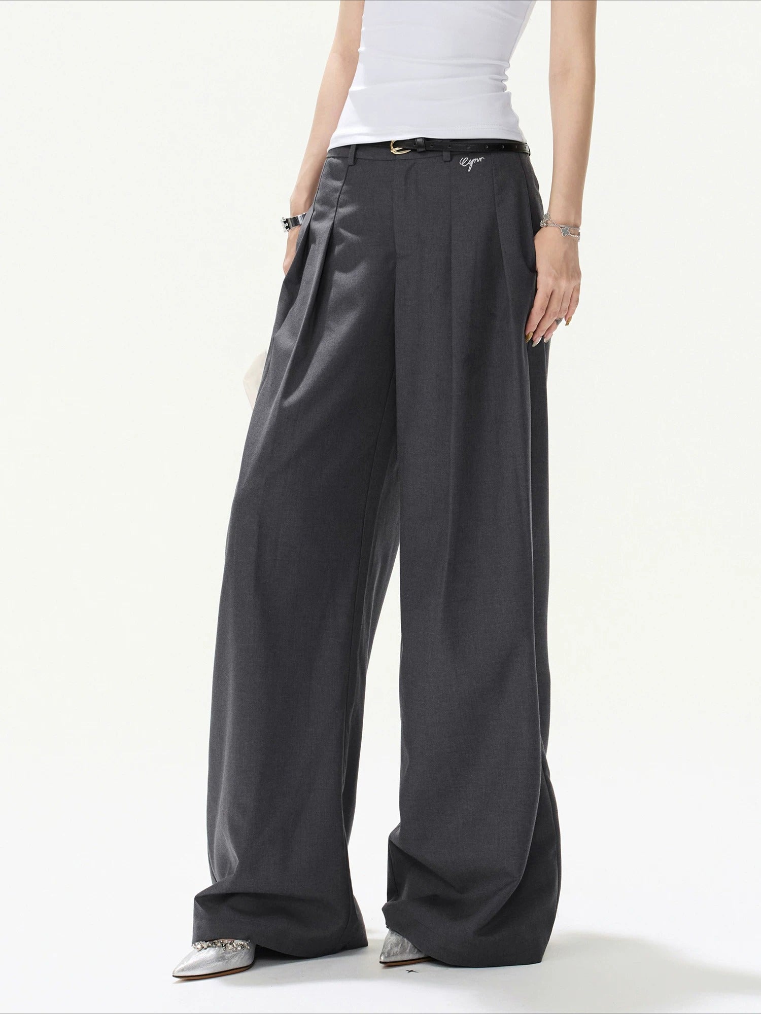 Wide Leg Tailored Pants