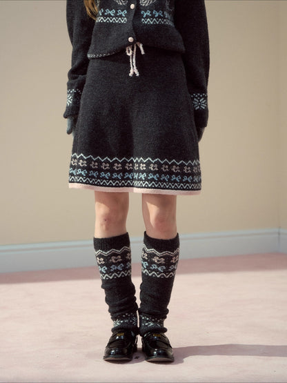 Vintage Fair Isle Leg Warmers