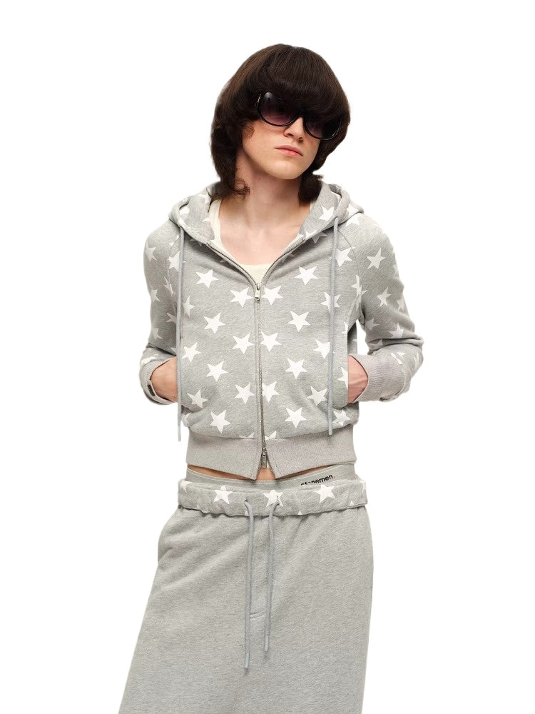 Star Print Hoodie Set