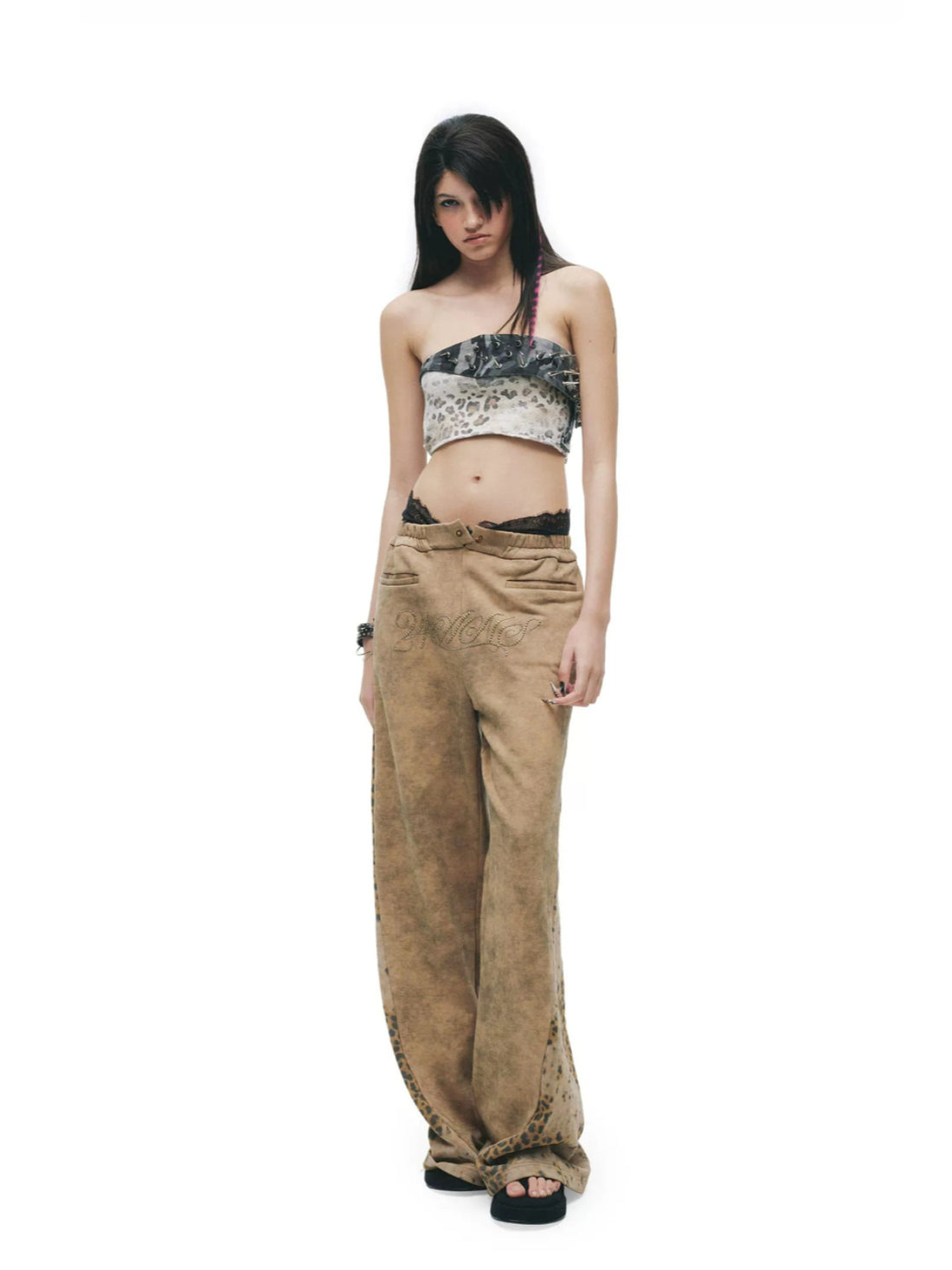 Tie-Dye Distressed Sweatpants