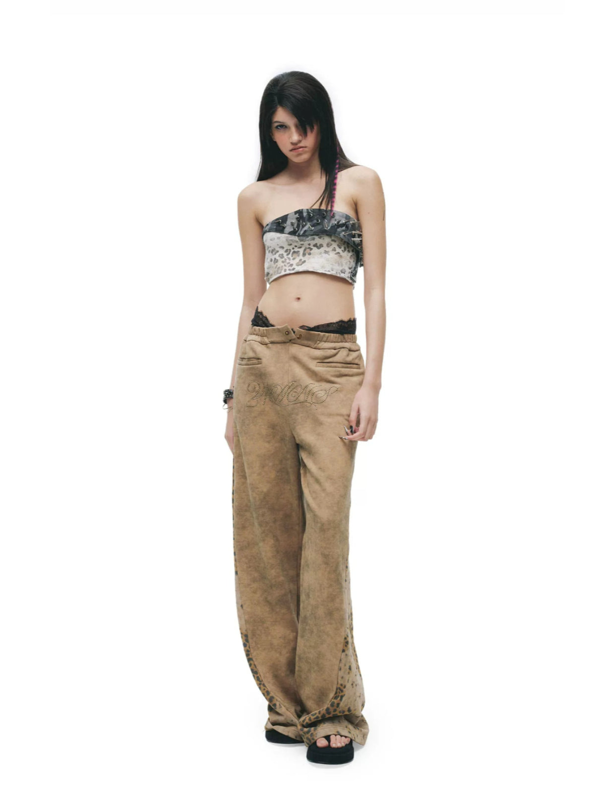 Tie-Dye Distressed Sweatpants