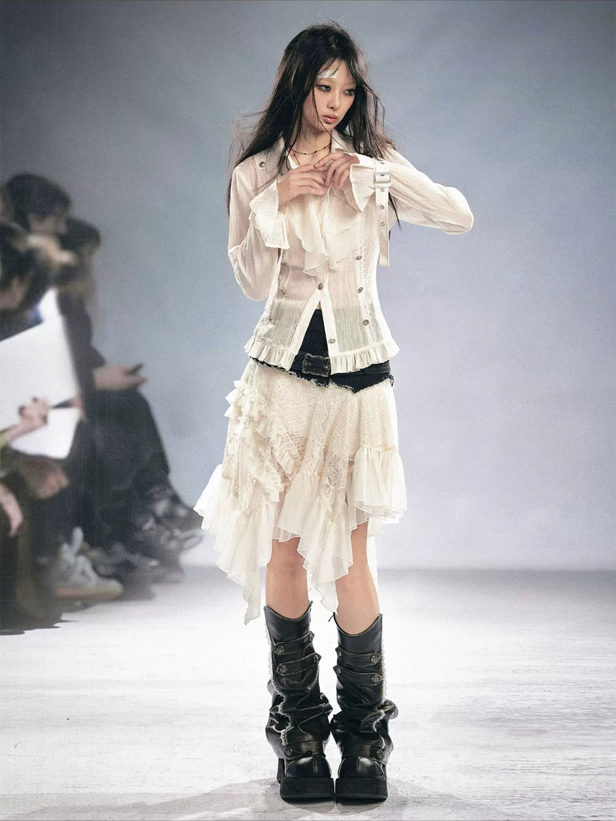 Gothic Ruffle Blouse