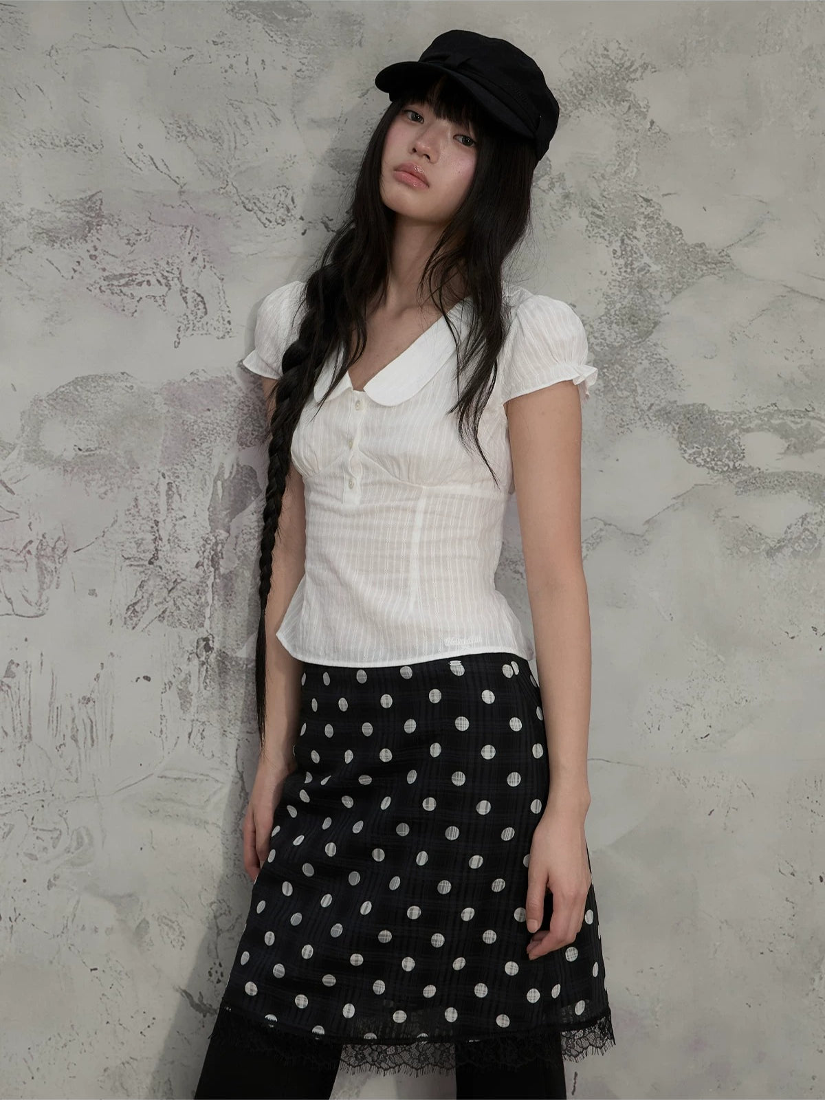 Textured Doll Collar Top