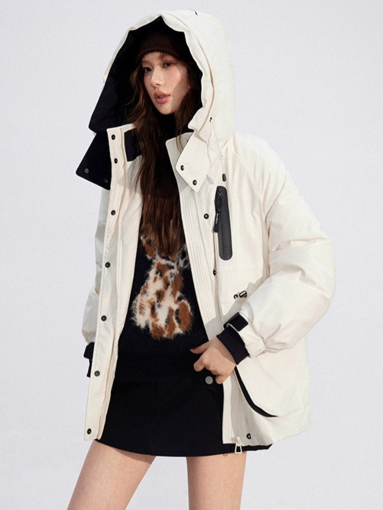 Windproof Hooded Down Jacket