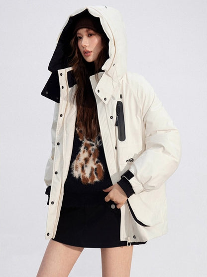 Windproof Hooded Down Jacket