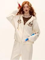 Pony Beaded Hoodie Set