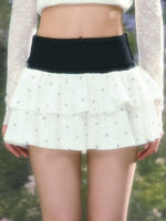 Star Print Mini Skirt