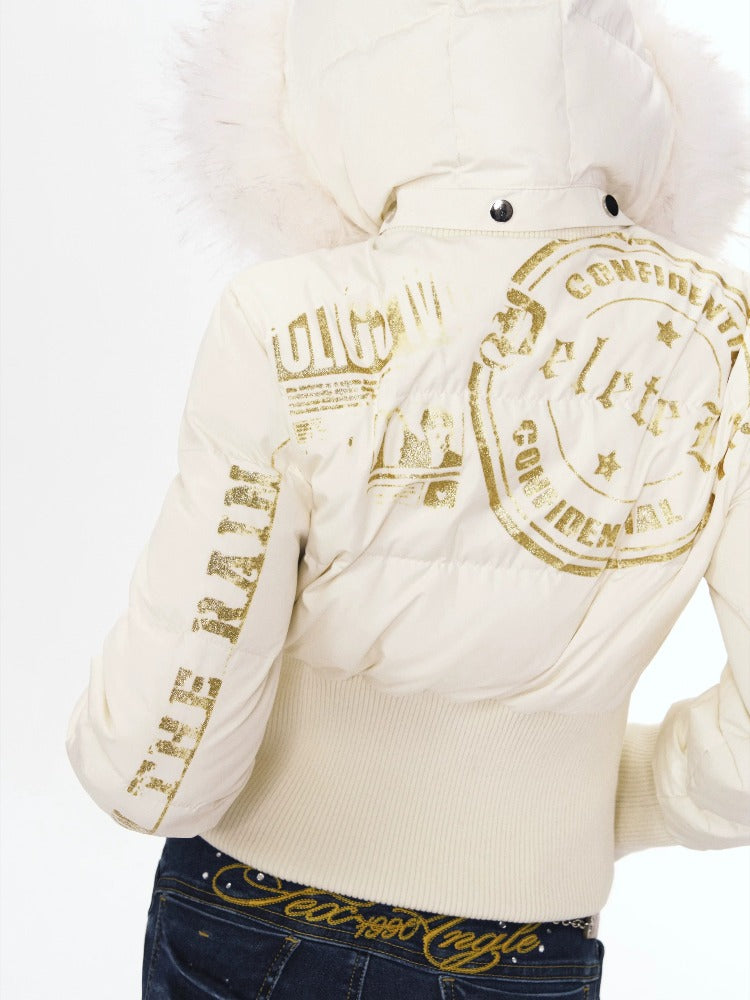 Vintage Fur Collar Puffer