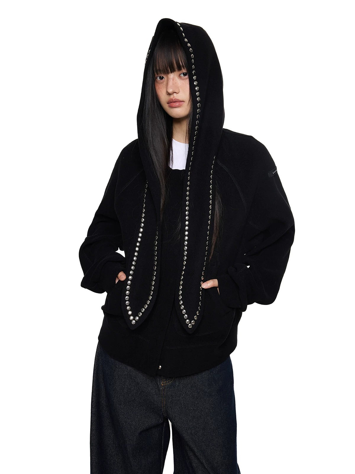 Rabbit Ear Rivet Hoodie