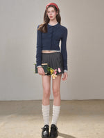 Silky Wool Cropped Cardigan