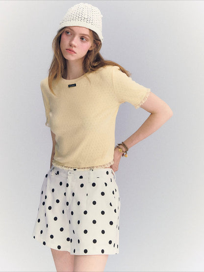 Lace Knit Two-Piece Set