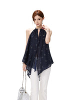 Rhinestone Halter Chiffon Top