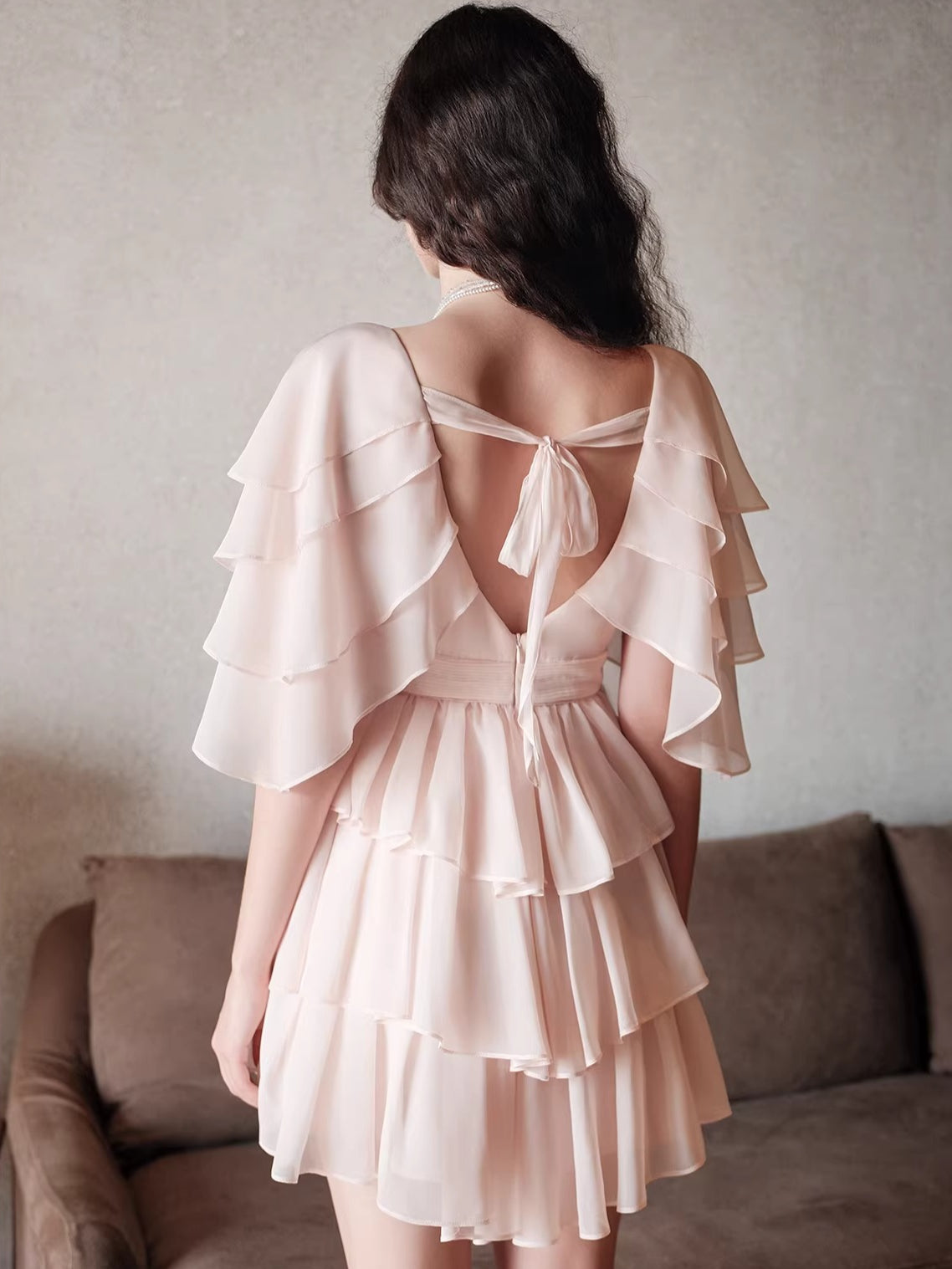 Levette Layered Chiffon Dress