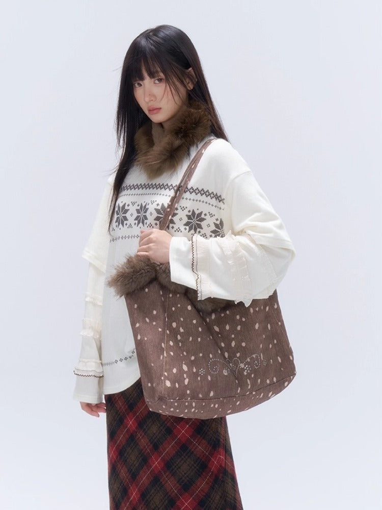 Fair Isle Layered T-Shirt