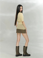 Cutout V-Neck Knit Top