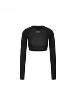 Studded Contrast Stitch Cropped Top