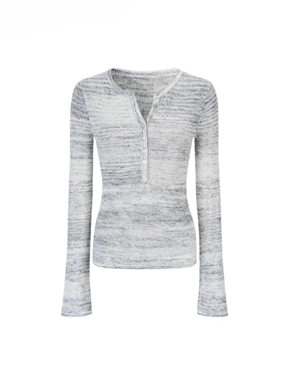 Sparkle Henley Knit Top
