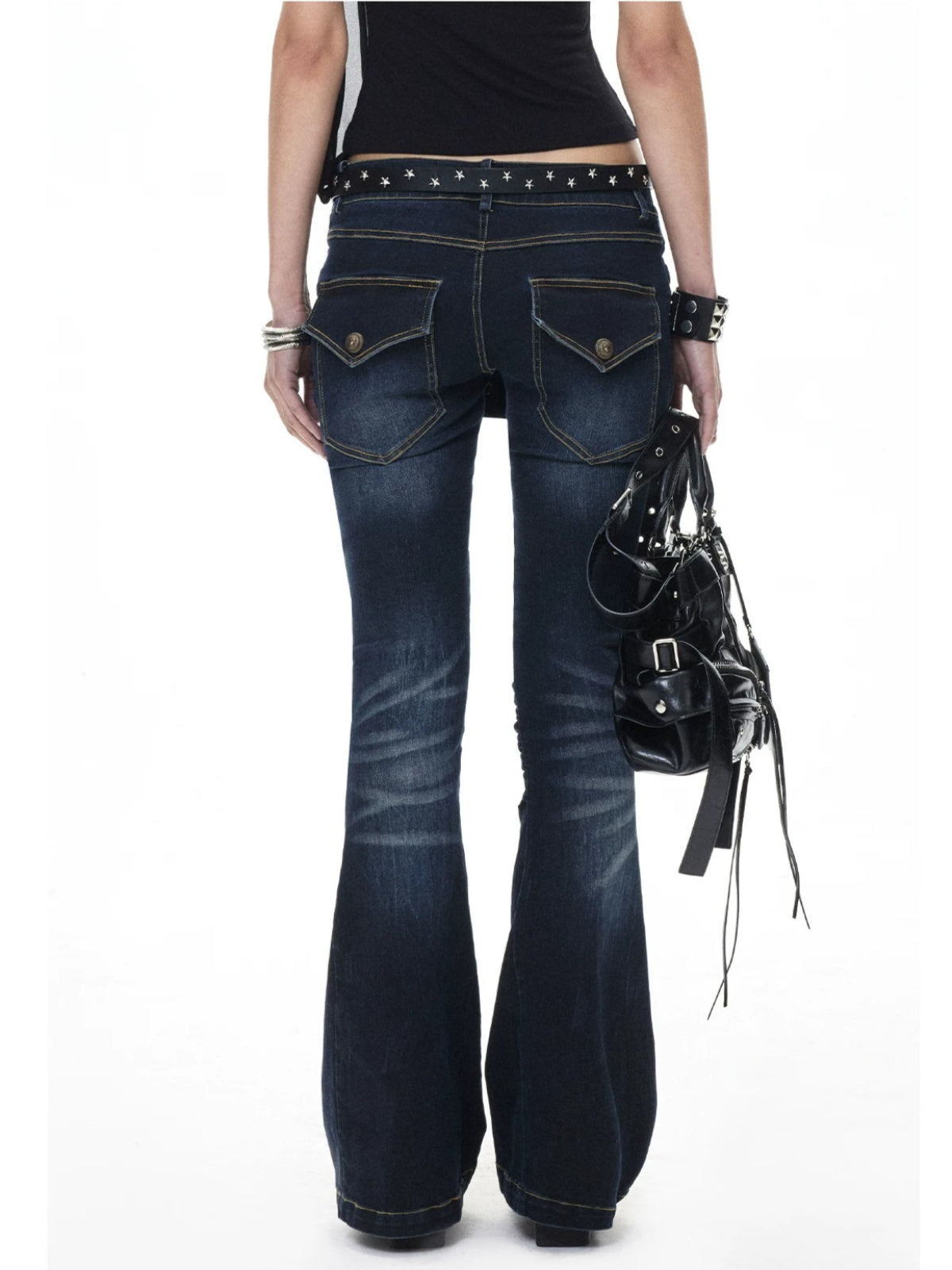 Low Rise Flare Jeans