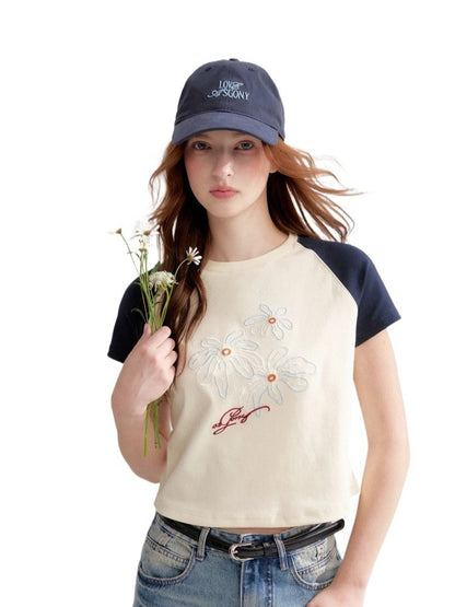 Floral Raglan Tee