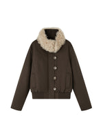 Detachable Fur Collar Fitted Down Jacket