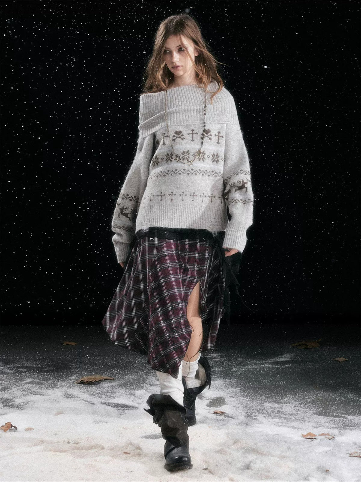 Fair Isle Knit Sweater