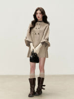 Cable Knit Cape Cardigan