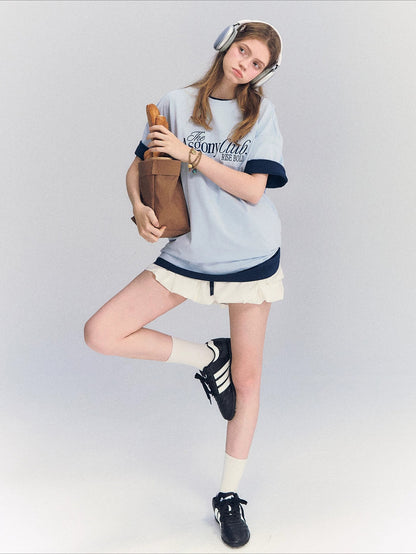 Embroidered Letter Tee