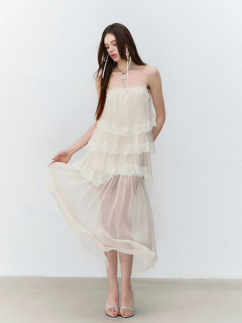 Tiered Lace Cami Set