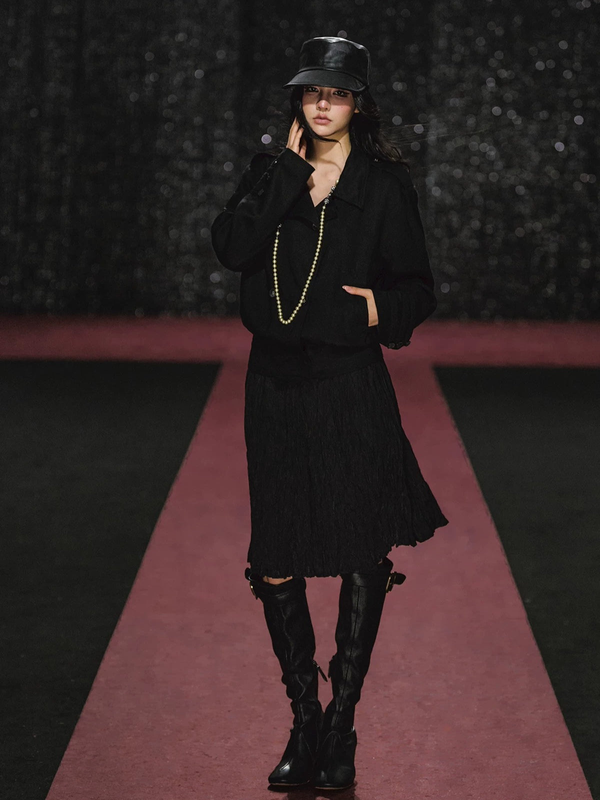 Napoleon Jacket &amp; Pleated Skirt Set