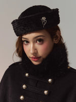 Cozy Plush Faux-Rabbit-Fur Fold-Brim Bucket Hat