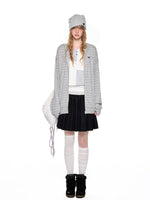 Striped Hooded Long Sleeve Top