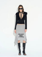 Fur Collar Zip Knit Jacket