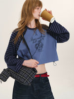 Vintage Contrast Raglan Top