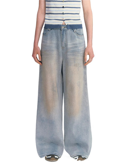 Shimmer Wide Leg Jeans