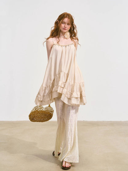 Strappy Ruffled Sexy Top &amp; Pants Set