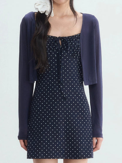 Polka Dot Halter Dress Set