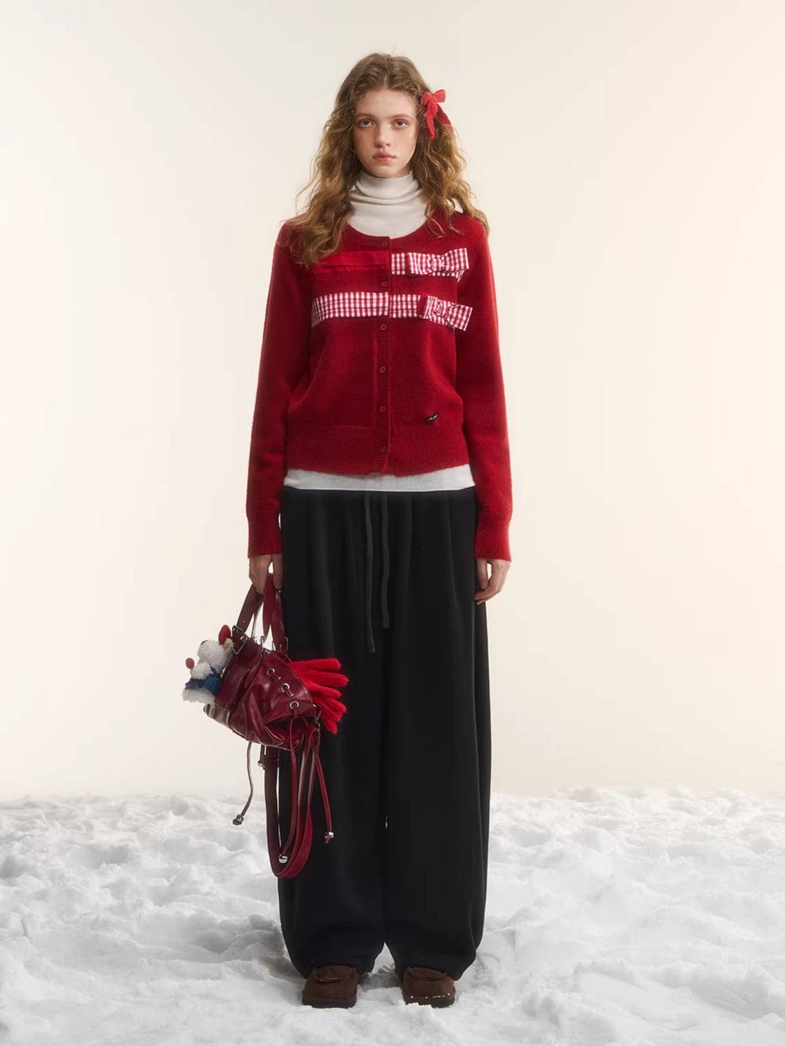 Fleece Lined Curved Sweatpants