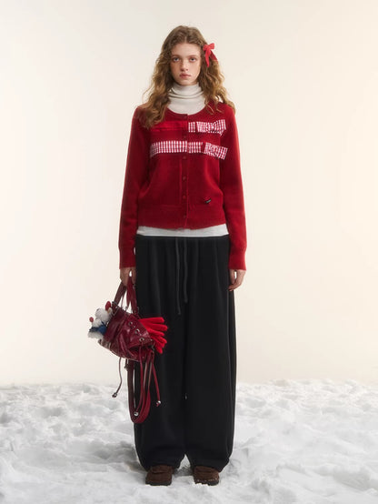 Fleece Lined Curved Sweatpants