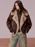 Faux Fur Collar Puffer Jacket