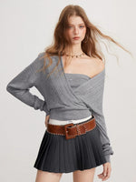 Cross Strap Knit Set